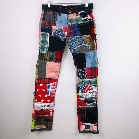 Biepa Other - Biepa Colorful Patchwork Skinny Leg Jeans 30